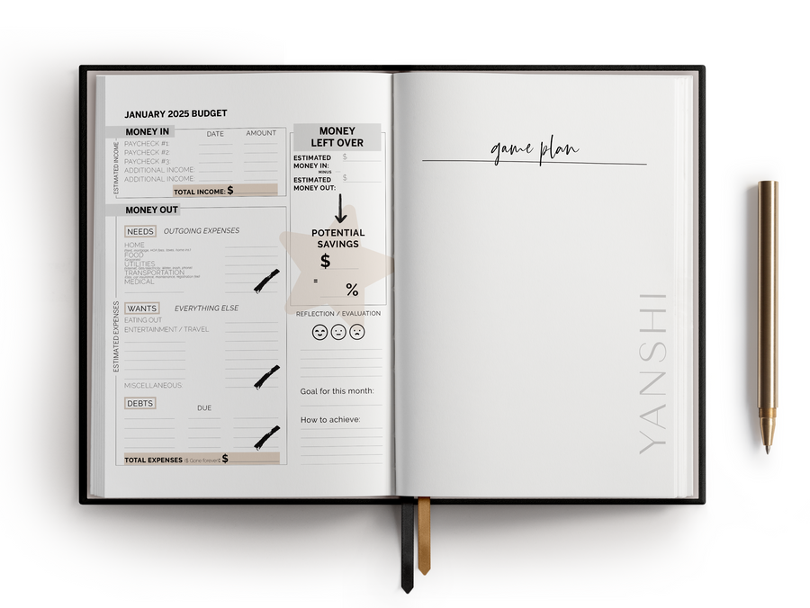 2025 Budget Planner - Daily Weekly Financial Planner - Daily Expense Tracker Notebook - Dated Finance Planner 2025 - Bill Budget Planner and Monthly Bill Organizer