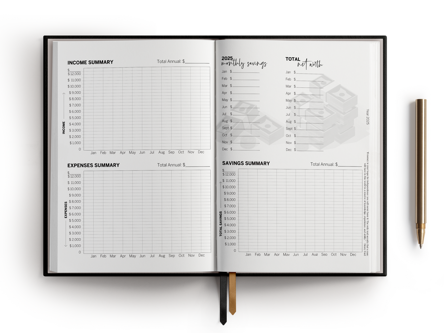 2025 Budget Planner - Daily Weekly Financial Planner - Daily Expense Tracker Notebook - Dated Finance Planner 2025 - Bill Budget Planner and Monthly Bill Organizer